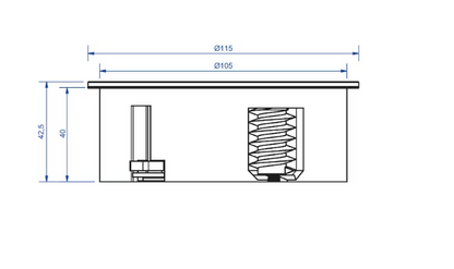 Bachmann Twist pistorasiapaneeli USB latauksella, RST